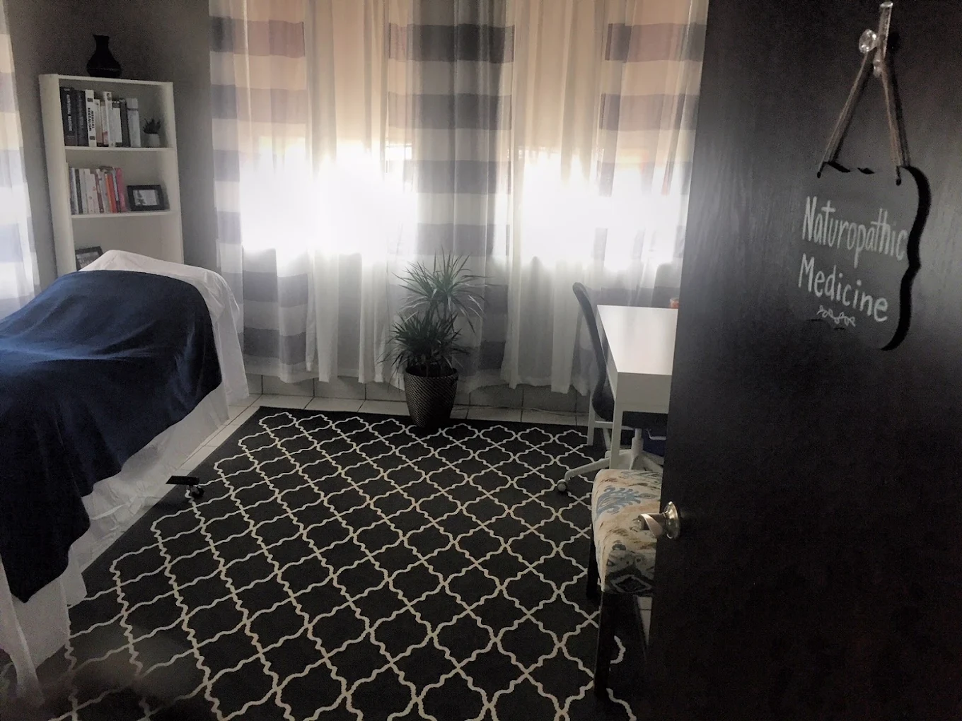 The waiting room at Synergistix Health & Wellness, Brampton